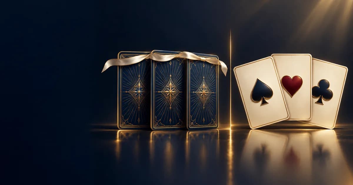 Three face-down cards beside three face-up cards, showing blind versus seen play in Teen Patti