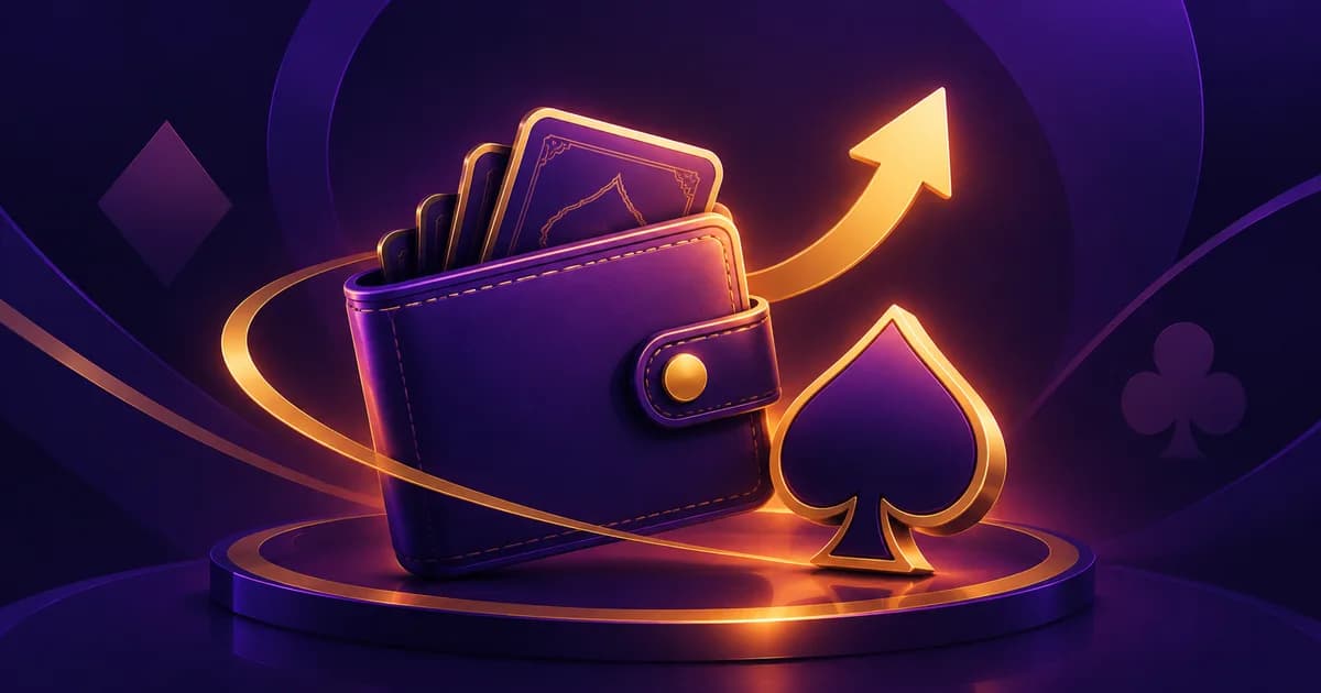 UPI payment icon beside a smartphone showing a Teen Patti app deposit screen
